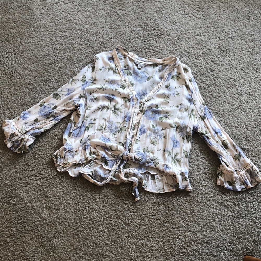 American Eagle Patterned Tie Top - image 2